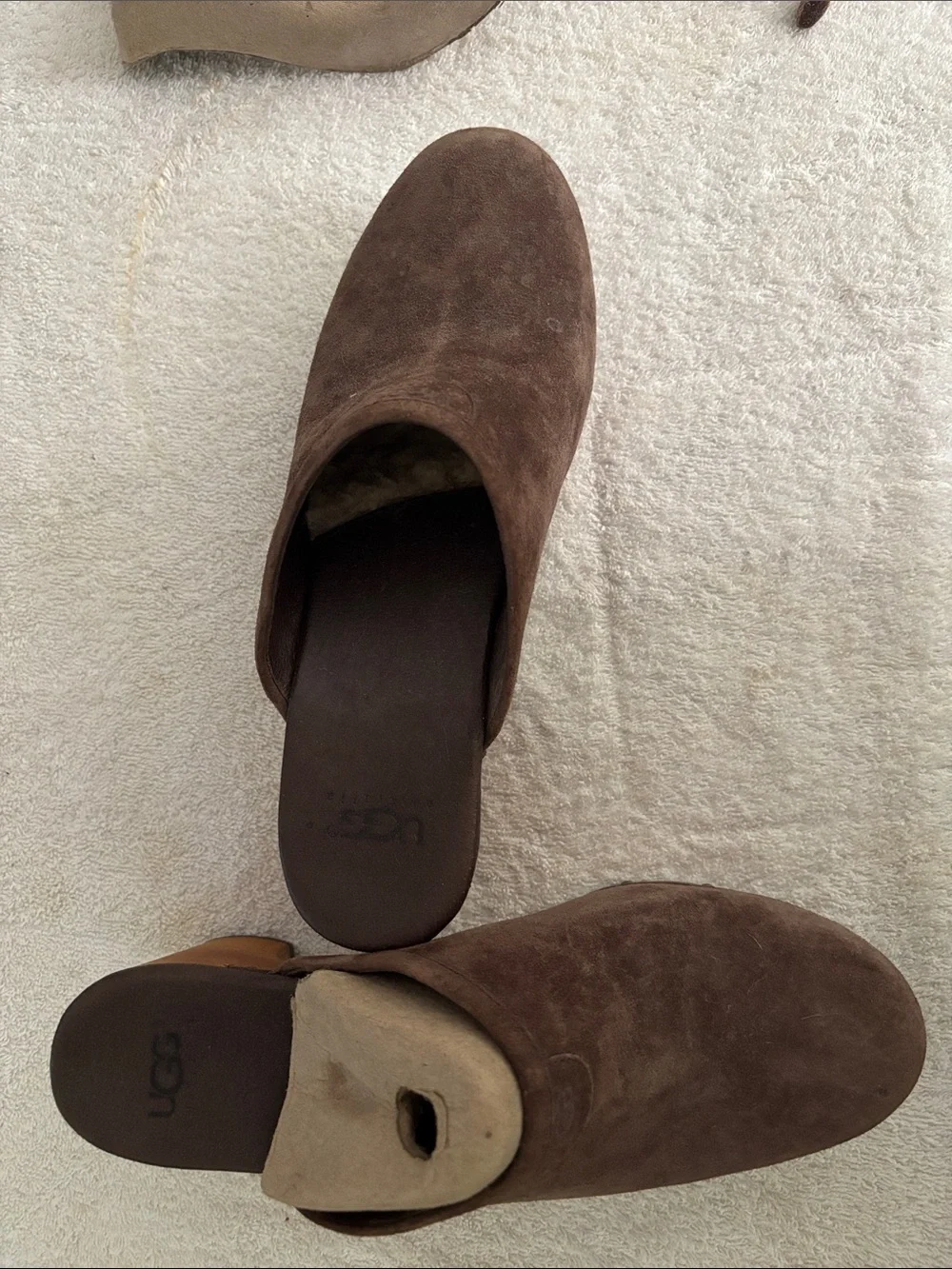 UGG Men’s Brown Suede Slip-On Loafers